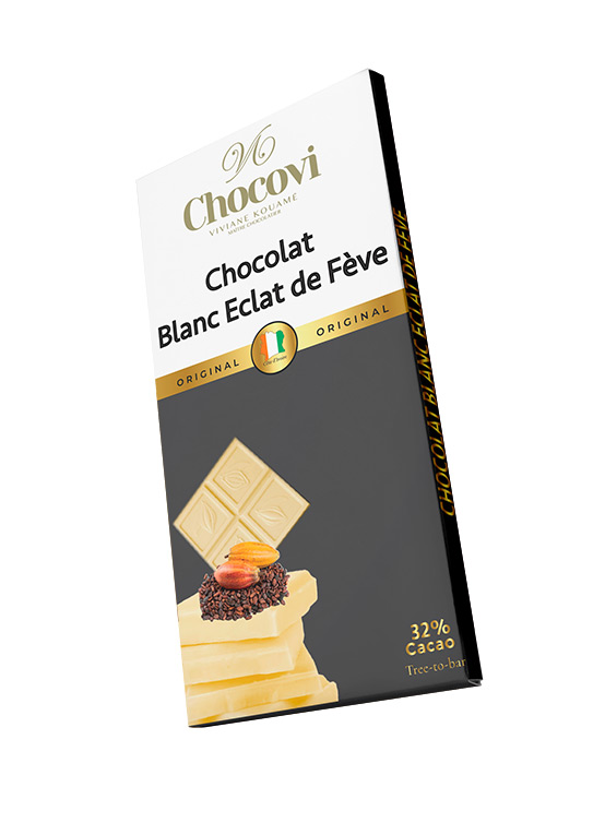 Tablette Chocolat Blanc Eclat de Fève