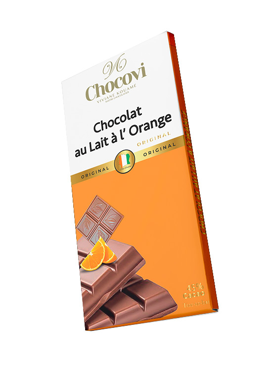 Tablette Chocolat au Lait à l'Orange